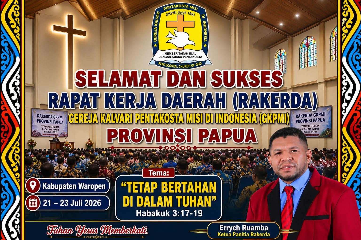 Semangat Kebersamaan Warnai Kedatangan Peserta Rakerda ke-V GKPMI Papua di Kabupaten Waropen